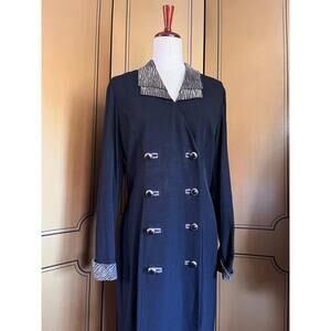 Vintage maxi dress with animal prints details, size 12